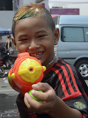 Image showing ASIA THAILAND AYUTTHAYA SONGKRAN FESTIVAL