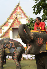 Image showing ASIA THAILAND AYUTTHAYA SONGKRAN FESTIVAL