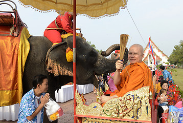 Image showing ASIA THAILAND AYUTTHAYA SONGKRAN FESTIVAL