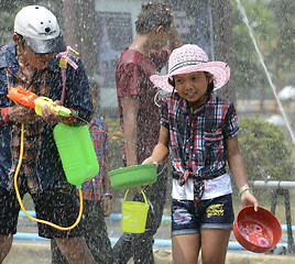 Image showing ASIA THAILAND AYUTTHAYA SONGKRAN FESTIVAL