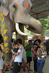 Image showing ASIA THAILAND AYUTTHAYA SONGKRAN FESTIVAL