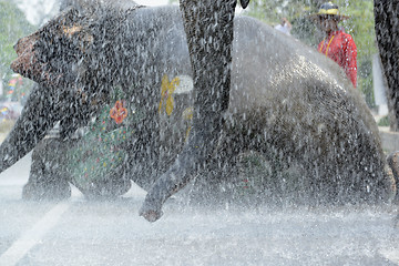 Image showing ASIA THAILAND AYUTTHAYA SONGKRAN FESTIVAL