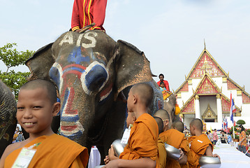 Image showing ASIA THAILAND AYUTTHAYA SONGKRAN FESTIVAL