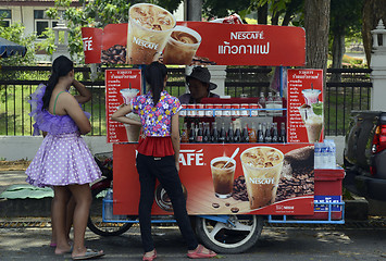 Image showing ASIA THAILAND AYUTTHAYA SONGKRAN FESTIVAL