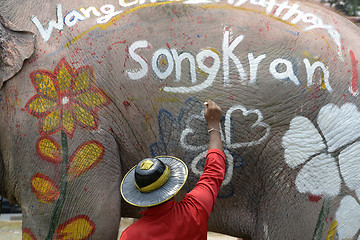 Image showing ASIA THAILAND AYUTTHAYA SONGKRAN FESTIVAL