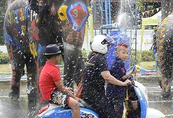 Image showing ASIA THAILAND AYUTTHAYA SONGKRAN FESTIVAL