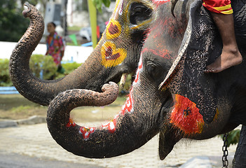 Image showing ASIA THAILAND AYUTTHAYA SONGKRAN FESTIVAL