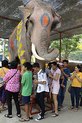 Image showing ASIA THAILAND AYUTTHAYA SONGKRAN FESTIVAL