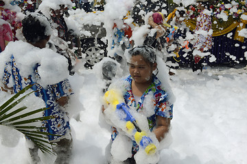 Image showing ASIA THAILAND AYUTTHAYA SONGKRAN FESTIVAL