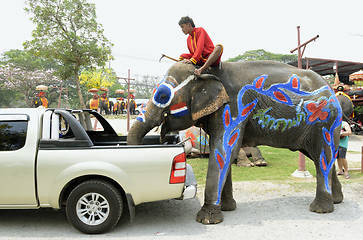 Image showing ASIA THAILAND AYUTTHAYA SONGKRAN FESTIVAL