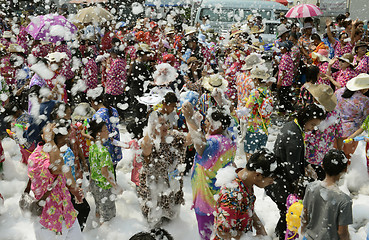 Image showing ASIA THAILAND AYUTTHAYA SONGKRAN FESTIVAL