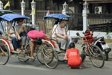 Image showing ASIA THAILAND AYUTTHAYA SONGKRAN FESTIVAL