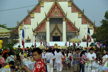 Image showing ASIA THAILAND AYUTTHAYA SONGKRAN FESTIVAL