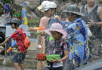 Image showing ASIA THAILAND AYUTTHAYA SONGKRAN FESTIVAL