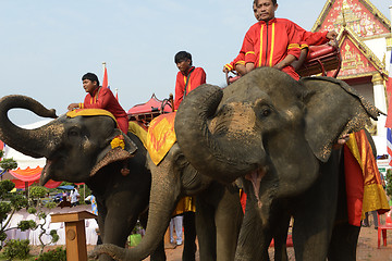 Image showing ASIA THAILAND AYUTTHAYA SONGKRAN FESTIVAL