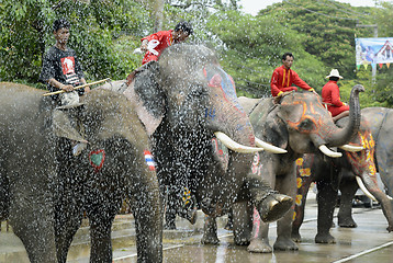 Image showing ASIA THAILAND AYUTTHAYA SONGKRAN FESTIVAL