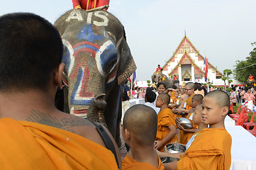 Image showing ASIA THAILAND AYUTTHAYA SONGKRAN FESTIVAL