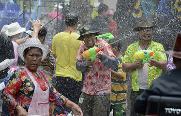 Image showing ASIA THAILAND AYUTTHAYA SONGKRAN FESTIVAL