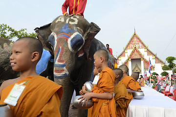 Image showing ASIA THAILAND AYUTTHAYA SONGKRAN FESTIVAL