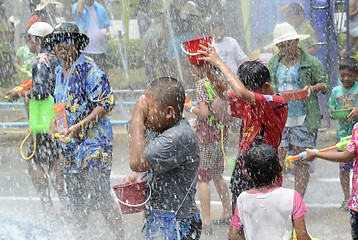 Image showing ASIA THAILAND AYUTTHAYA SONGKRAN FESTIVAL