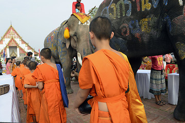 Image showing ASIA THAILAND AYUTTHAYA SONGKRAN FESTIVAL