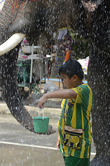 Image showing ASIA THAILAND AYUTTHAYA SONGKRAN FESTIVAL