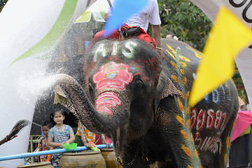 Image showing ASIA THAILAND AYUTTHAYA SONGKRAN FESTIVAL