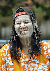 Image showing ASIA THAILAND AYUTTHAYA SONGKRAN FESTIVAL