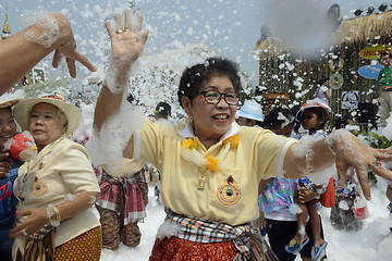 Image showing ASIA THAILAND AYUTTHAYA SONGKRAN FESTIVAL