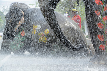 Image showing ASIA THAILAND AYUTTHAYA SONGKRAN FESTIVAL