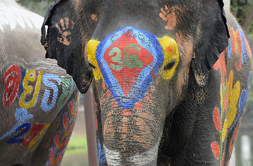 Image showing ASIA THAILAND AYUTTHAYA SONGKRAN FESTIVAL