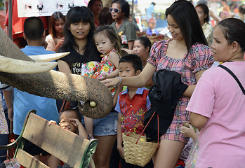 Image showing ASIA THAILAND AYUTTHAYA SONGKRAN FESTIVAL