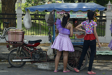 Image showing ASIA THAILAND AYUTTHAYA SONGKRAN FESTIVAL