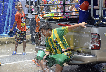 Image showing ASIA THAILAND AYUTTHAYA SONGKRAN FESTIVAL