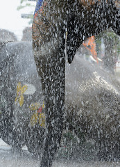 Image showing ASIA THAILAND AYUTTHAYA SONGKRAN FESTIVAL