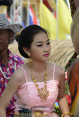 Image showing ASIA THAILAND AYUTTHAYA SONGKRAN FESTIVAL