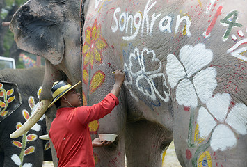 Image showing ASIA THAILAND AYUTTHAYA SONGKRAN FESTIVAL