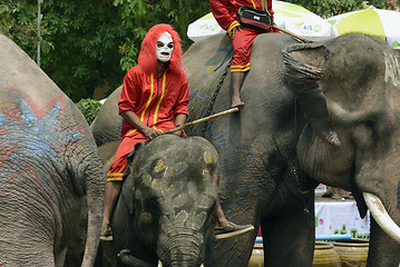 Image showing ASIA THAILAND AYUTTHAYA SONGKRAN FESTIVAL