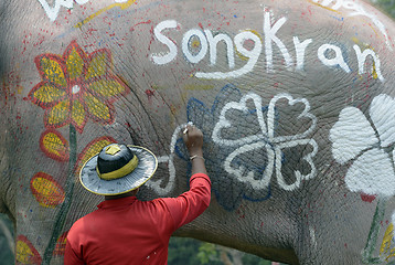 Image showing ASIA THAILAND AYUTTHAYA SONGKRAN FESTIVAL