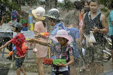 Image showing ASIA THAILAND AYUTTHAYA SONGKRAN FESTIVAL