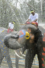 Image showing ASIA THAILAND AYUTTHAYA SONGKRAN FESTIVAL