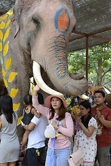 Image showing ASIA THAILAND AYUTTHAYA SONGKRAN FESTIVAL