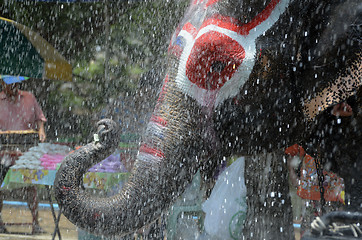 Image showing ASIA THAILAND AYUTTHAYA SONGKRAN FESTIVAL