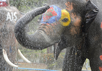 Image showing ASIA THAILAND AYUTTHAYA SONGKRAN FESTIVAL