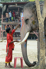 Image showing ASIA THAILAND AYUTTHAYA SONGKRAN FESTIVAL