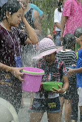 Image showing ASIA THAILAND AYUTTHAYA SONGKRAN FESTIVAL