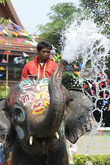 Image showing ASIA THAILAND AYUTTHAYA SONGKRAN FESTIVAL