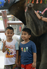 Image showing ASIA THAILAND AYUTTHAYA SONGKRAN FESTIVAL