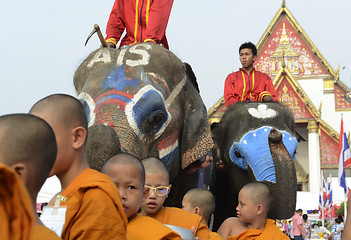 Image showing ASIA THAILAND AYUTTHAYA SONGKRAN FESTIVAL