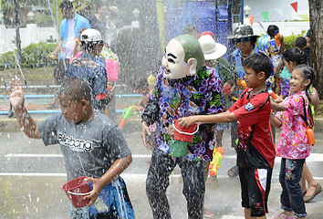 Image showing ASIA THAILAND AYUTTHAYA SONGKRAN FESTIVAL